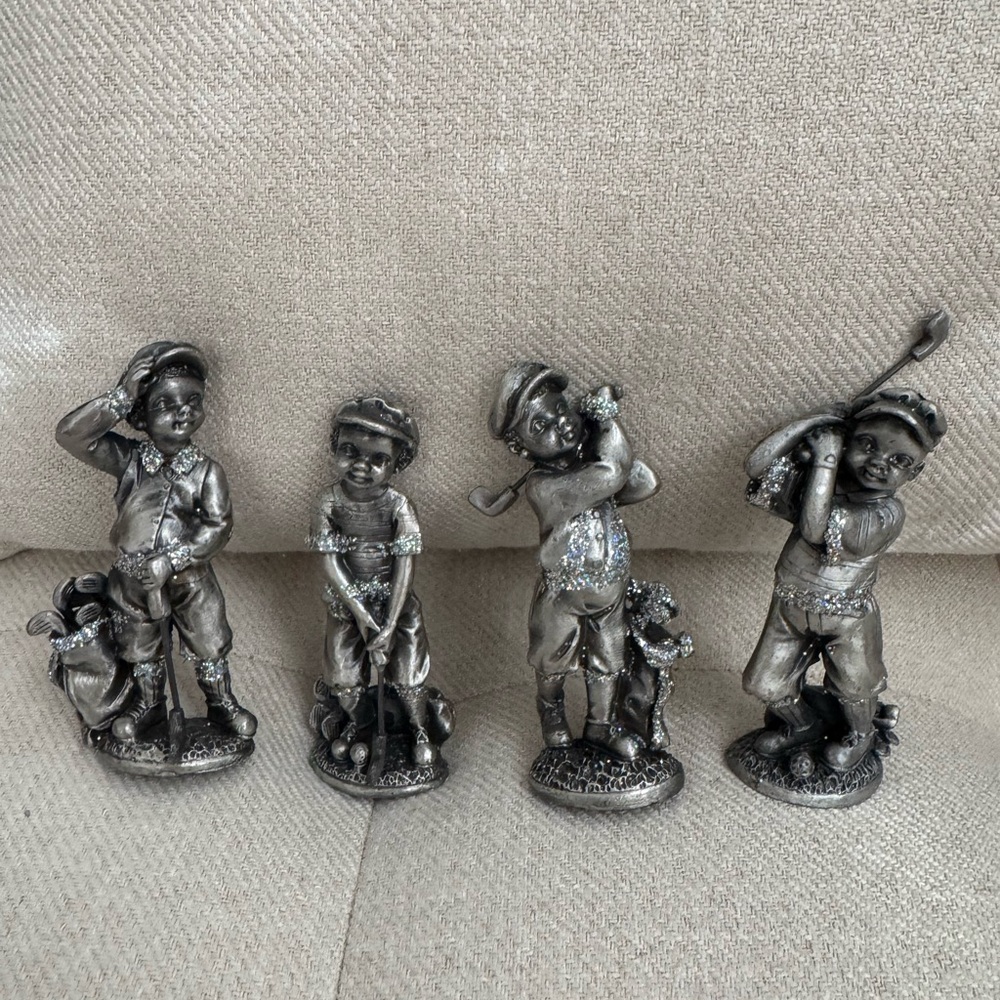 Set of 4 Golf Figurines